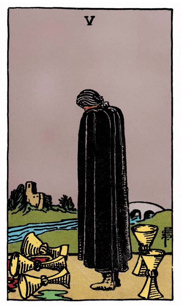 tarotkarte 5 der kelche Bedeutung